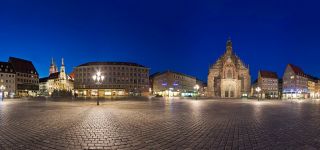 Hauptmarkt Nürnberg bei Nacht